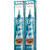 NYX Professional Makeup Eyeliner in Penna Altamente Pigmentato Epic Ink Liner Glitz 01 Tapered Twinkle Waterproof Linee Definite e Precise Punta Flessibile Formula Vegana - Set da 2