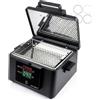 Tutto per l'Estetica Sterilizzatore a Secco Digitale 200°C Professionale per Manicure e Pedicure - Forno Sterilizzatore con Doppio Display LCD, Timer 0-90 min, Camera Inox 210x150x55 mm, 300W