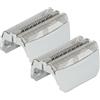vhbw 2x Lamina a doppio taglio sostituisce Braun 51S, 51B per rasoio elettrico + telaio, colore argento