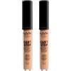 NYX Professional Makeup Correttore Can't Stop Won't Stop Tonalità 9 Medium Olive Liquido Multiuso Lunga Tenuta 24h Waterproof Ultra Pigmentato Corregge Scolpisce e Illumina - 2 Correttori da 3,5ml