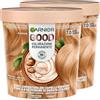 Garnier Good Tinta Colorazione Permanente Fino a 8 Settimane Colore Brillante e Luminoso Copre il 100% dei Capelli Bianchi Formula Vegana Senza Ammoniaca 7.0 Biondo Caramello - 2 Confezioni