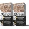 Silium Cosmetici - Colorazione Permanente per Capelli 10.0 Biondo Platino, senza Ammoniaca, 100% Copertura Capelli Bianchi, in 10 minuti, pack da 2