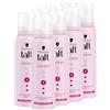 TAFT Schwarzkopf taffetà ricci resistenti alla schiuma (8 x 150 ml), grado di tenuta 3, schiuma per capelli per ricci di lunga durata, formula vegana *