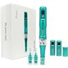 Lazzybeauty Dr.pen A6S, Penna Microneedling Wireless Professionale con 2 Pz di Ricambio 16 Pin, Macchina Microneedling per Favorire la Crescita dei Capelli, il Rassodamento della Pelle e la Riduzione delle Rughe