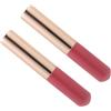 CLISPEED 2 pezzi Pennelli Labbra in Silicone con Applicatori Lipstick Riutilizzabili con Protezione Antipolvere Precisi per Rossetto e Correttore per Quotidiano e