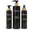 KOKORO Kit Ricci Protetti - Shampoo Anticrespo 500ml + Trattamento Cheratina 250 ml + Termoprotettore 250 ml - Routine Completa Capelli Ricci, Anti Crespo, Protezione Calore, Definizione Professionale
