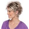 Yestree Parrucca corta bionda pixie cut, unisex, 13 cm, 100% capelli 160 g, rosa netta, dorata, bionda, filo ad alta temperatura, per adulti, sintetico, taglia media, chiusura regolabile