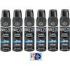 Felce Azzurra 6x BREEZE Deodorante Spray Man Invisible Protection,Zero Macchie sulla Pelle, 0% Sali di Alluminio 150ml + 1 Busta di Talco Felce Azzurra in omaggio da 100g