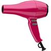 GAMMAPIU' Asciugacapelli Professionale Turbostar Fucsia + Diffusore con Punte Volumizzante, Phon per Capelli Alte Prestazioni, 2 Temperature e 4 Velocità, Passacavo Anti-Rottura, W 1500-1800