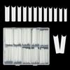 Dasbsug Half Covers C Curves Unghie finte Extra Long Tips Full Covers False Quadrato/Mandorla Press On Acrilico Artificiale Unghie Finte