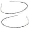 CHILDWEET Cerchietto Donna in Lega Strass Brillanti 2 Pezzi Decorazione Gioiello Chioma per Feste e Matrimoni Elegante e Scintillante