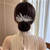 JHzood Elegante Arricciatore Per Capelli Pigro, Creatore Di Bun A Farfalla, Accessori Per Capelli Per Bun Con Torsione Francese, Clip Per Treccia A Spirale Semplice E Veloce (White diamonds)