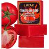 AILKE BOOST LUSTER LKIAE - Saponetta sbiancante naturale al pomodoro, pulisce in profondità la pelle e i residui di trucco, controllo dell'olio, schiarente, rimuove le macchie scure con vitamina A/B/C, per viso, corpo,