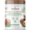 Zivela Burro di karité biologico, non raffinato, 100% puro, vegano, trattamento naturale per il corpo con burro di karité, burro liscio di noci di karité adatto a tutti i tipi (1000ml)