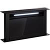 KLARSTEIN Cappa aspirante Downdraft 60 cm Nero, Cappa aspirante da cucina 2 in 1, Flusso d'aria 682 m³/h, Cappa da cucina da 60 cm con 8 modalità, Cappa aspirante da incasso con luci LED
