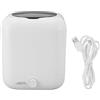 WIHFHGZ Lavatrice Portatile Mini 5L, Lavatrice per Intimo con Display Digitale, Temporizzatore 3 Livelli, Caricamento Superiore Bianco - Ricaricabile USB, Impermeabile, Ideale per Viaggi (Bianca)