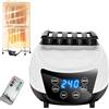 Generic Asciugatrice elettrica portatile da 1500 W e 220 V, timer a 4 velocità con telecomando, display a LED, asciugatrice silenziosa riscaldata for bucato in casa