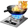 Generico Cucina A Gas 9,8 KW, Piano Cottura A Singolo For Interni, Timer Ad Alta Potenza A 9 Cavità, Con Protezione Antispegnimento, Kit For Fonte Di Gas NG/GPL(NG)