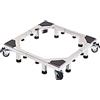 BDAYEK Supporto per lavatrice Carrello porta lavatrice con ruote for elettrodomestici pesanti, base in acciaio inossidabile, lunghezza/larghezza regolabile da 43 a 66 cm, piedistalli for asciugatrice e frigo
