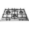 Piano cottura a gas 4 Fuochi Larghezza 60 cm Inox