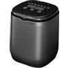 Generic Lavatrice automatica portatile, lavatrice/asciugatrice automatica da 8 litri, lavatrice compatta for biancheria intima, for roulotte all'aperto, piccoli appartamenti e viaggi(Black)