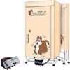 SweAtz Stendibiancheria Riscaldato Piccolo Armadio Elettrico Casa Appartamenti, 2000w/2300w Grande Capacità 20kg Doppio Strato Acciaio Inossidabile Telecomando Lavanderia Umida per Interni ad Alta