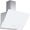 Suinga Campana decorativa in vetro bianco Motore 230 W di potenza Classe energetica A Dimensioni: 90 x 37,5 x 87-135 cm