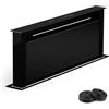 Klarstein Cappa Aspirante Downdraft 75 cm, 2 in 1, Flusso d'Aria 576 m³/h, Controllo Touch, 3 Velocità, Luci LED, Timer, Design Moderno per Cucina, Alta Efficienza e Silenziosa