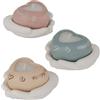 Generico 1 PZ Candela Cuore tra Le Mani in Ceramica Colorata 9x6 cm BOMBONIERA