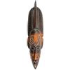 Coco Papaya Decorazione artigianale africana da parete. Maschera africana da 50 cm in legno.