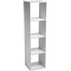 5 five simply smart 5five - scaffale a colonna a 4 scomparti mix n modul bianco