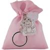 Generico Sacchetti in Cotone | Vari Colori | Misura 8x10 cm Ideali per bomboniere segnaposto per 5 Confetti portaconfetti Porta Confetti (12 Pezzi Rosa Portachiavi Orsetto)