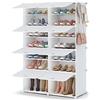 HOMIDEC Scarpiera, 7 livelli Portascarpe 28 Paia di Scarpe Scarpiera Armadio, Scaffale Portascarpe per Ingresso Soggiorno, Camera da Letto