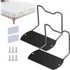 Generico Ferma Materasso, 2PCS Guarnizioni Antiscivolo Per Materasso Regolabili, Ferma Materassi Laterale, Supporti Per Materassi Con Adesivo Biadesivo E Viti, Porta Materassoa Impedisce Lo Scivolamento
