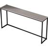 ZXTRYBHD Tavolo Consolle Moderno, Consolle Ingresso Stretto, Mobiletto Ingresso con Struttura in Metallo, per Soggiorno, Corridoio, Ingresso, Foyer(Color:Gray,Size:31.4in/80cm)
