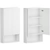 PLATAN ROOM Armadio da bagno pensile per bagno, armadio superiore per lavatrice e asciugatrice, per cucina e bagno, 120 x 65 x 25 cm, bianco (bianco opaco)