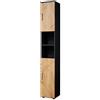 Vicco Mobile bagno alto Irma, Rovere dorato/antracite, 30 x 192 cm