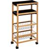 5 five simply smart 5five - credenza Stretta a 3 Livelli Black Bamboo