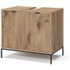 Vicco Mobiletto Eliza, Quercia vichinga, 70 x 63 cm con 2 porte, per la conservazione di articoli da bagno e prodotti per la cura personale