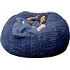WXQY Puff Poltrona a Sacco Fodera per Pouf a Sacco da Esterno Puff Bean Bag Chair XXL Senza Imbottitura Gigante in Tessuto per Adulti Bambini, Pouf da Soggiorno, Grande Poltrona Copertura