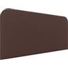 DHOME Testiera Letto Imbottita Liscia Curva in Similpelle Altezza 70cm da Parete Testiere Acustiche Fonoassorbenti per Camera da Letto (Cioccolato, 160cm)