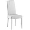 ZStyle Sedia Liu in ecopelle similpelle e legno cucina sala da pranzo design moderna (Bianco)
