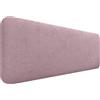 DHOME Testiera Imbottita Liscia Arrotondata in Tessuto Aqualine per Parete Acustica Testate Letto Fonoassorbenti Camera da Letto (Salmone, 140cm)