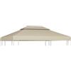 vidaXL Vervangend tentdoek prieel 310 g/m² 3x4 m beige