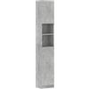 vidaXL Armadio da Bagno Grigio Cemento 32x25,5x190 cm in Legno Ingegnerizzato