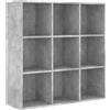 vidaXL Libreria Grigio Cemento 98x29x97,5 cm in Legno Multistrato