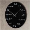 levandeo Lavendeo | Orologio da parete di design in vetro con batterie incluse | Design con formule matematiche | Rotondo, 35 cm circa
