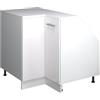 Vicco Mobile cucina angolare per sottotetto R-Line, Bianco lucido, 75.6 cm con 1 porta, carcassa dell'armadio profondità 60 cm, per la libera combinazione all'interno di sistemi cucina modulari