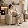 MIOOSUT Poltrona sollevatore elettrico, poltrona relax elettrica con funzione di calore poltrona massaggiante a 8 punti Relax poltrona relax con poggiapiedi poltrona elettrica massaggiante (marrone)