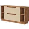 Vicco Mobile sottolavabo per bagno Lotta, Cachemire, 119.2 x 62.5 cm con 2 cassetti, adatto per il montaggio sotto i lavabi